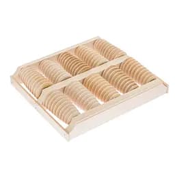 Масажер для стоп дерев'яний для профілактики плоскостопості та рефлекторного масажу на 10 роликів на дві ноги., Woodly 87030