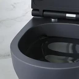 Унітаз підвісний FlashClean Am.Pm Spirit V2.0 з сидінням мікроліфт black matt C701700MBSC, Чорний матовий - мініатюра 3