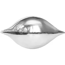 Ялинкова іграшка - бурулька Devilon 21*13 см глянець сріблястий пластик (891893)