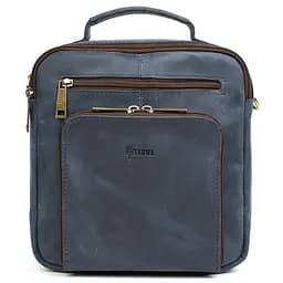 Чоловіча сумка на плече з кінською шкірою ручкою TARWA 24х26х9 см sum0028155