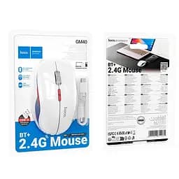 Миша ігрова Hoco GM40 Dixon RGB Dual-Mode (Rechargeable version) BT and 2.4G чорна - мініатюра 2