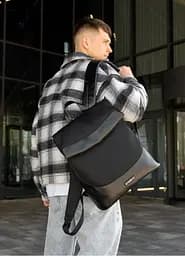 Чоловічий рюкзак Sambag Rene Option чорний 37 х 31 х 14 см (27200301m)