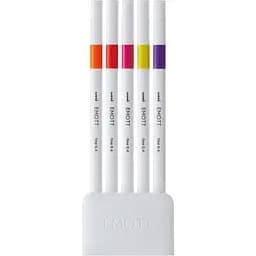 Набір лайнерів Uni Emott Fine Line Passion Color 0.4 мм 5 кольорів (PEM-SY/5C.02PC) - мініатюра 2
