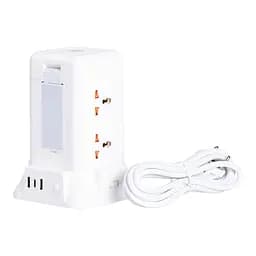 Мережевий фільтр-подовжувач TOWER 6 розеток 3USB + 1PD 2,8 метри Yiwu HP-5-1 - мініатюра 10