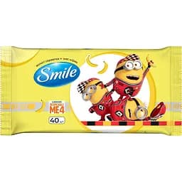 Вологі серветки Smile Ліцензійні герої Міньйони 40 шт. в асортименті - мініатюра 2