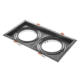 Світильник Brille врізний поворотний ML-020/2 AR111 BK 48-023