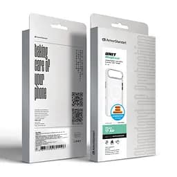 Чехол Apple iPhone 17 Air, Unit MagSafe, белый, прозрачный, магсейф, противоударный, магнитный, панель-накладка с поддержкой MagSafe, с поддержкой беспроводной зарядки, TPU+PC, защита всего корпуса, ударопрочный, ArmorStandart (ARM90583) - мініатюра 7
