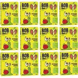 Набор натуральные конфеты Bob Snail Улитка Боб Яблоко 720 г (12 шт. по 60 г)