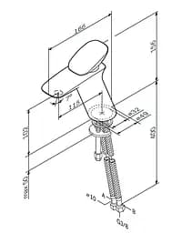 Змішувач для раковини AM.PM Spirit 2.0 F70A02100 - мініатюра 9