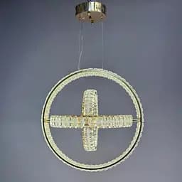 Дизайнерська підвісна LED-люстра для вітальні Linisoln 009-50*40*30 FG, 90 Вт, ширина 50×40×30 см - мініатюра 4