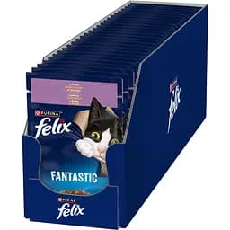Вологий корм для котів Felix Fantastic з ягням в желе 85 г - мініатюра 4