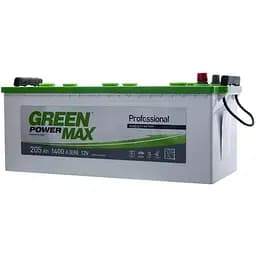 Акумулятор Green Power MAX 205Ah бокова(+/-) (1400EN) (513х223х223) з нижн. бурт