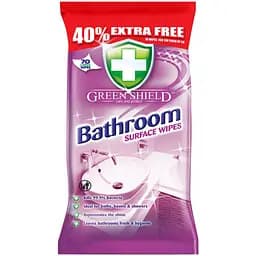 Серветки для прибирання ванної кімнати Green Shield 70 шт