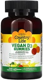 Вітаміни та мінерали Country Life Vitamin D3 1000 IU, 60 желейок