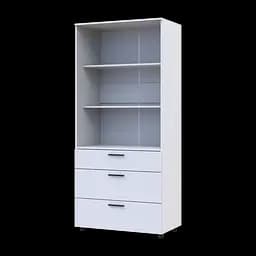 Шафа для одягу Doros Торн Білий 2 ДСП/3Ш (полиці) 90х51.6х200 (44900438) - мініатюра 7