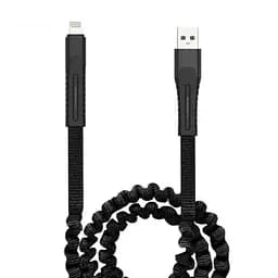 USB кабель Gelius Pro Spring Cable Lightning 1.2m 2.4 А GP-UC101 Black
