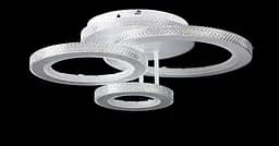 Витончена LED-люстра для спальні LT8012/1+1 LED (WT) - білий, 200 Вт, діаметр 47 см, від 10 до 18 м2