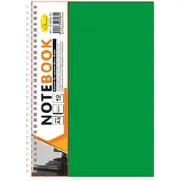 Блокнот Апельсин А5 Б-БП5-40 40 листов пружина сбоку зеленый        