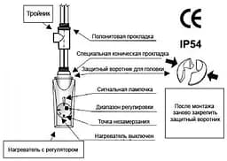 ТЕН для рушникосушарки Heatpol GT-0.9 з терморегулятором 900 Вт Хром 30412 - мініатюра 6