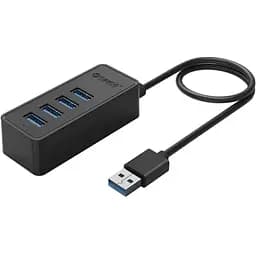 USB-хаб ORICO USB 3.0 4 порти (W5P-U3-030-BK-BP)