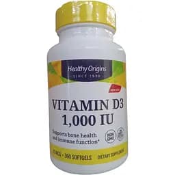 Витамин Д3 Healthy Origins Vitamin D3 в MCT масле 1000 МЕ 360 капсул (HOG-15389)