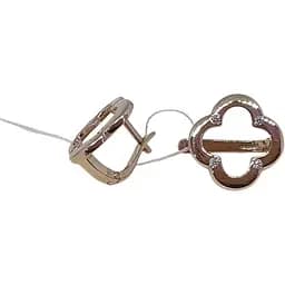 Золоті сережки Імперія золота Конюшина з фіанітами. СВ1428ЛИ