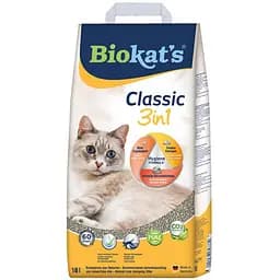 Наповнювач туалета для котів Biokat's Classic 3in1 18 л бентонітовий - мініатюра 2