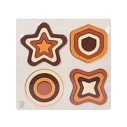 Деревянная игрушка Геометрика Bambi MD 0743B, размер 22,5х22,5 см