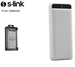 Універсальна зарядна батарея S-link IP-G21 20000Mah Power Bank з ліхтариком (Білий) - мініатюра 5