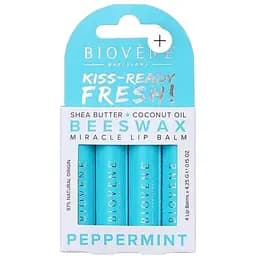 Бальзам Biovene (Біовен) для сухих губ зволожуючий з м'ятою 4 шт.