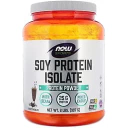 Ізолят соєвого протеїну Now Foods смак вершкового шоколаду 907 г