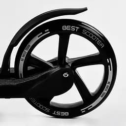 Самокат Best Scooter 92х48х104 см Чорний 000231609 - мініатюра 5
