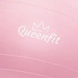 Фітбол Queenfit 65см світло-рожевий + насос - мініатюра 3