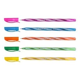 Ручка масляная, 0.5 мм, синяя, ассорти корпус, KIDS Line, 50 шт.