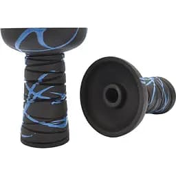 Чаша для кальяну Gusto Bowls Classic Phunnel BLACK Glaze синій