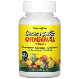 Вітамінно-мінеральний комплекс Natures Plus Source of Life Multi-Vitamin & Mineral, 90 таблеток