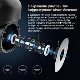 IP-камера вулична XON SmartCam Wi-Fi 1080P (SCWEW21YW 3688) Чорна - мініатюра 8
