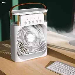Настільний вентилятор F10 Spray 2in1 з водяним охолодженням 3600mAh White - мініатюра 4