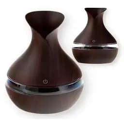 Зволожувач-нічник Liam Atomization Humidifier міні ультразвуковий темне дерево (422) - мініатюра 3