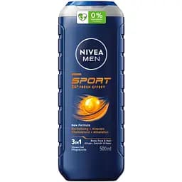Гель для душу Nivea Men Спорт 3 в 1 для тіла, обличчя та волосся 500 мл (81083)