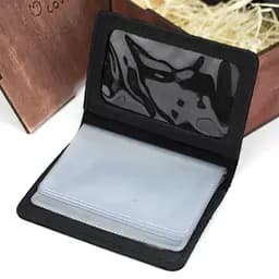 Подарунковий набір чоловічий  в коробці Handycover №46 (чорний) ключниця, обкладинка на документи і паспорт - мініатюра 4