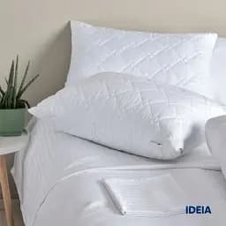 Подушка антиалергенна Ideia H&S Standart Plus 60х60 см + блискавка 25 см біла (8000031091) - мініатюра 8