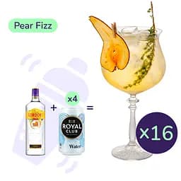 Коктейль Pear Fizz (набір інгредієнтів) х16 на основі Gordon's