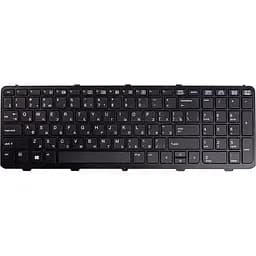 Клавіатура для ноутбука HP Probook 450, 450 G1, 455 чорний, чорний фрейм