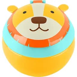 Контейнер для снеків Skip Hop Zoo Лев 220 мл жовтий з помаранчевим (9O284410) - мініатюра 2