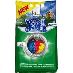 Уцінка. Порошок для прання Wash & Free Гірська свіжість універсальний 9 кг
