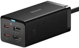 МЗП Baseus GaN5 Pro Desktop Fast Charger 1USB+2Type-C+HDXiaomi 67W with 1.5m Power Cord CCGP110201 Black