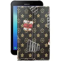 Чехол StatusCASE из экокожи для планшета Samsung Galaxy Tab Active 2 Луи-Витон-коричневый