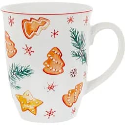 Кухоль Lefard Ginger cookie, 360 мл, білий з жовтим