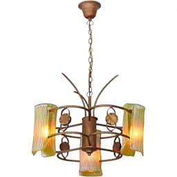 Люстра підвісна Brille кантрі E27 20W BR (BKL-072S/3)